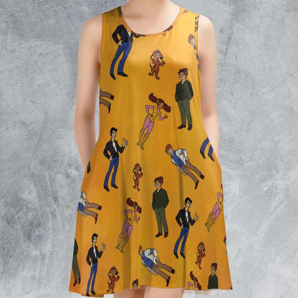 The Fonz and the Happy Days Gang Sleeveless Dress - 2
