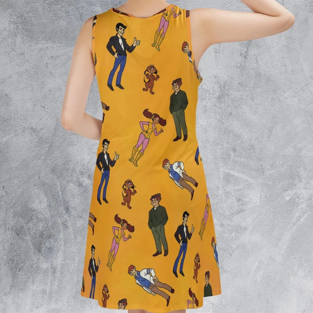 The Fonz and the Happy Days Gang Sleeveless Dress - 3