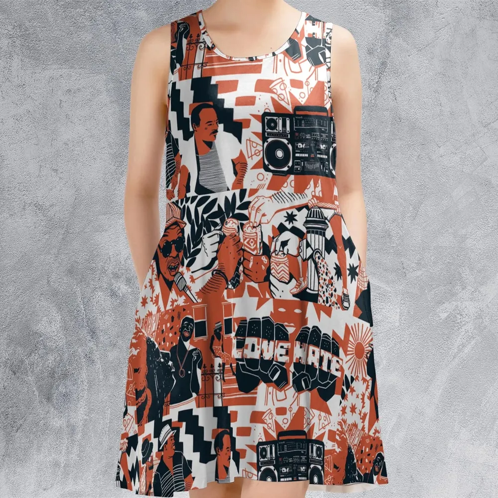 Love and Hate Do The Right Thing Sleeveless Dress - 2