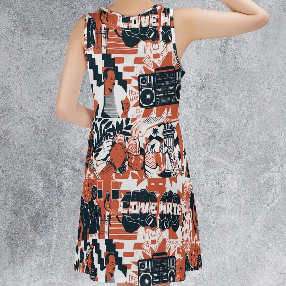 Love and Hate Do The Right Thing Sleeveless Dress - 3