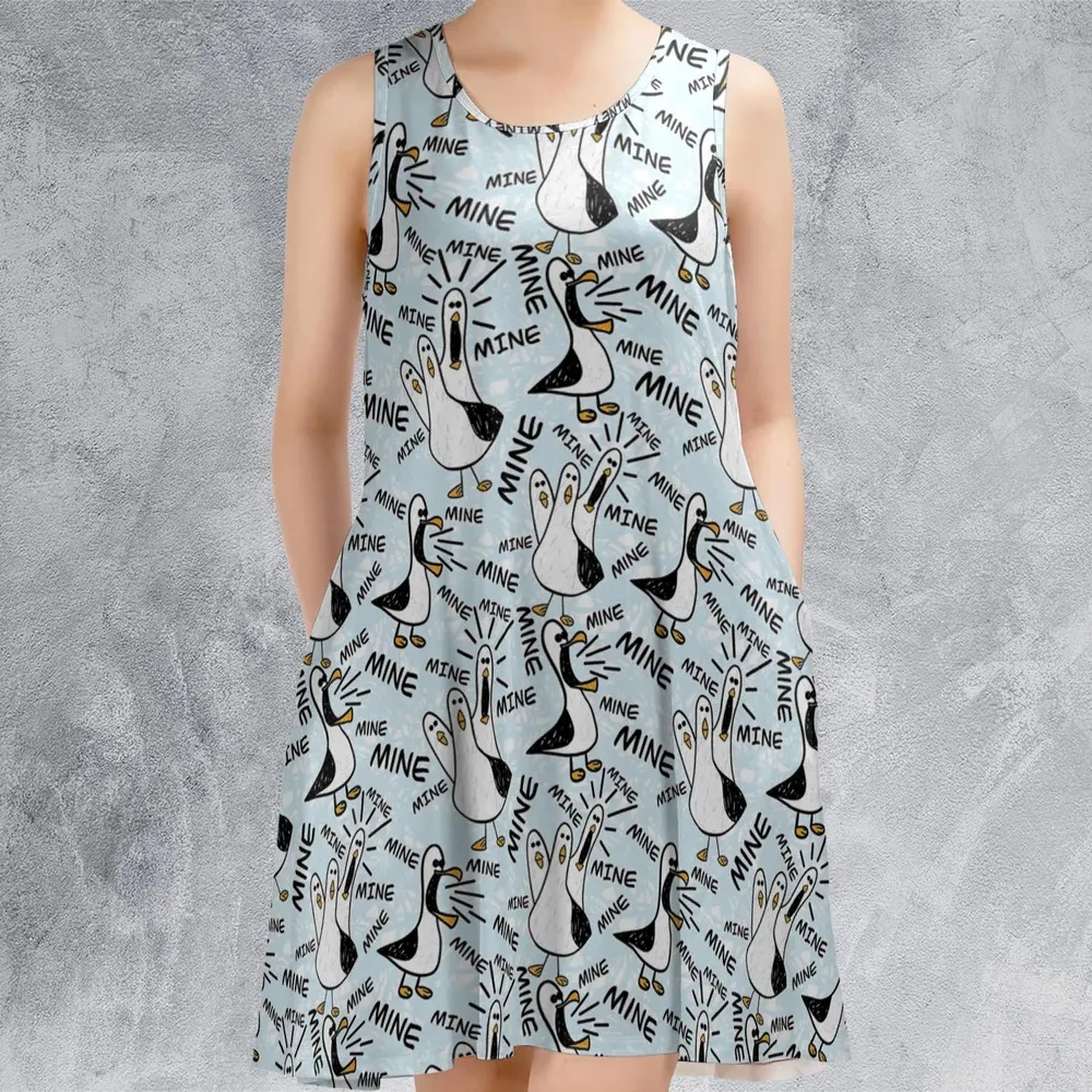 Mine Mine Mine Seagulls Sleeveless Dress - 2