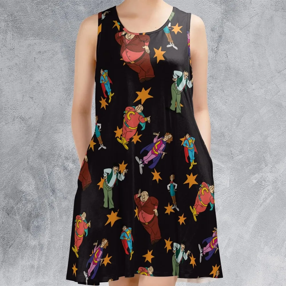 The Three Stooges Action Sleeveless Dress - 2