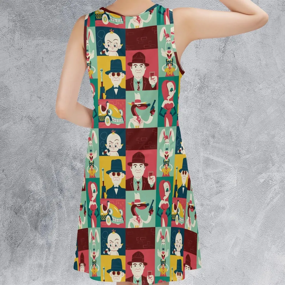 Toontown Threads Who Framed Roger Rabbit Sleeveless Dress - 3