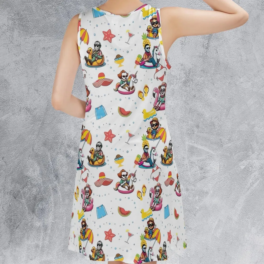 Horror Beach Sleeveless Dress - 3
