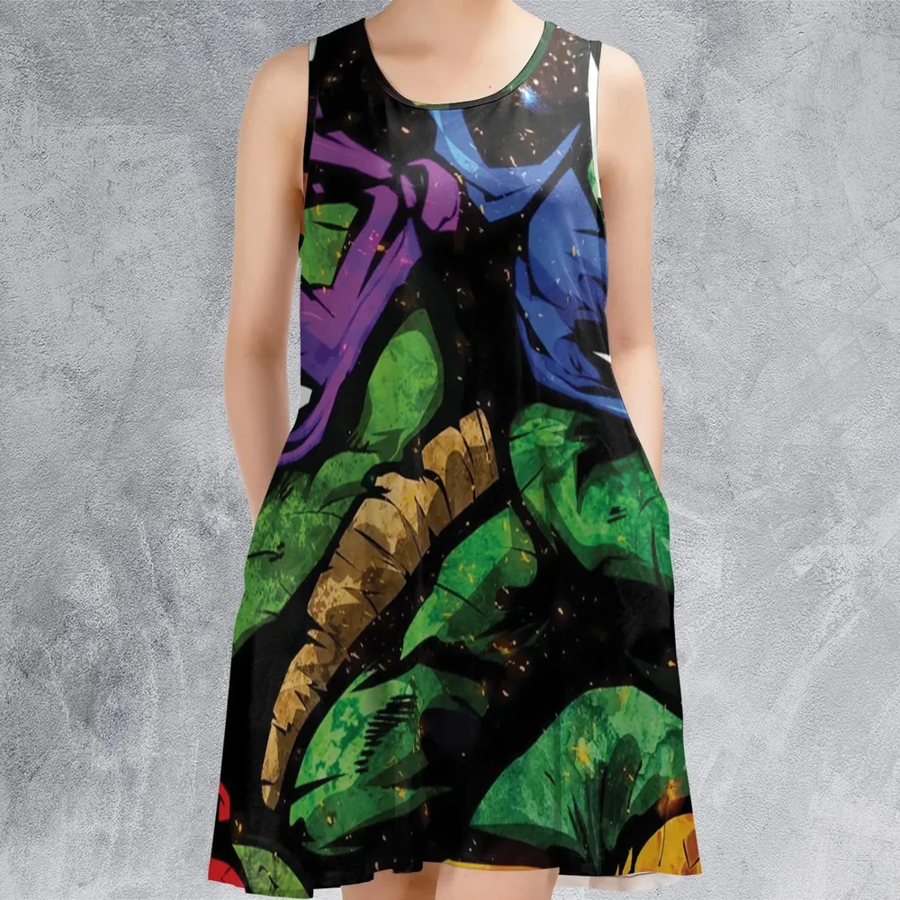 Four Ninja Turtles TMNT Sleeveless Dress - 2