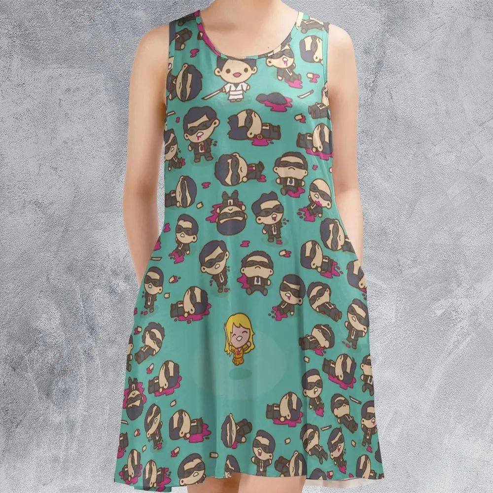 Kill Bill Drip Sleeveless Dress - 2