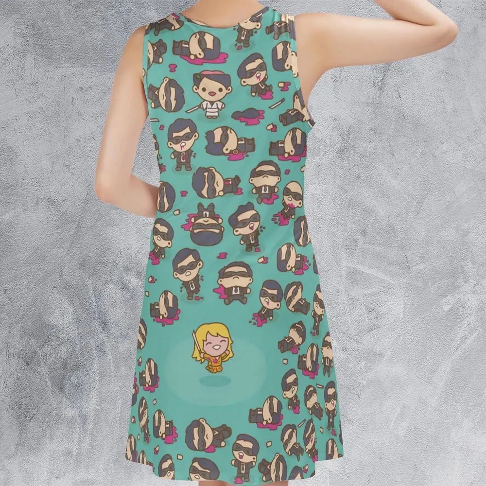 Kill Bill Drip Sleeveless Dress - 3