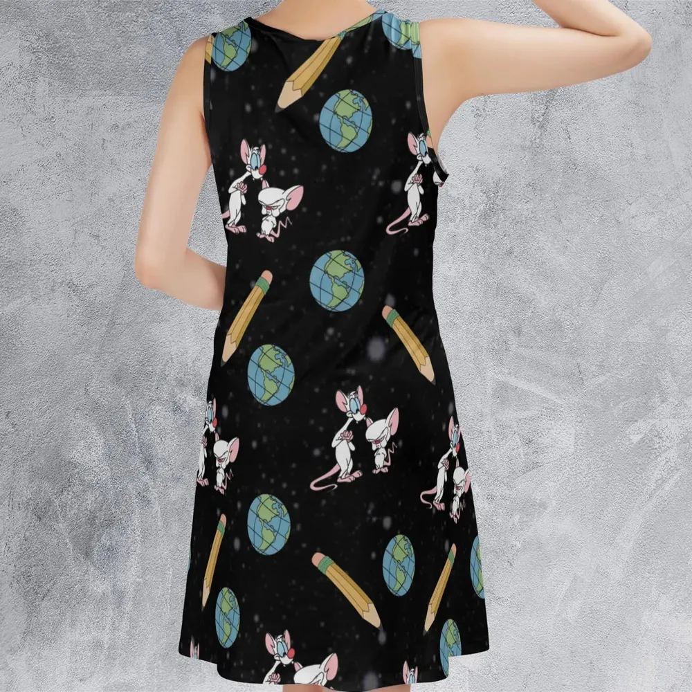 Geek Drip Pinky and The Brain Sleeveless Dress - 3