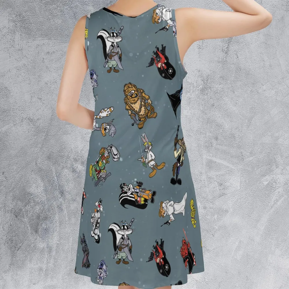 Looney Wars Sleeveless Dress - 3