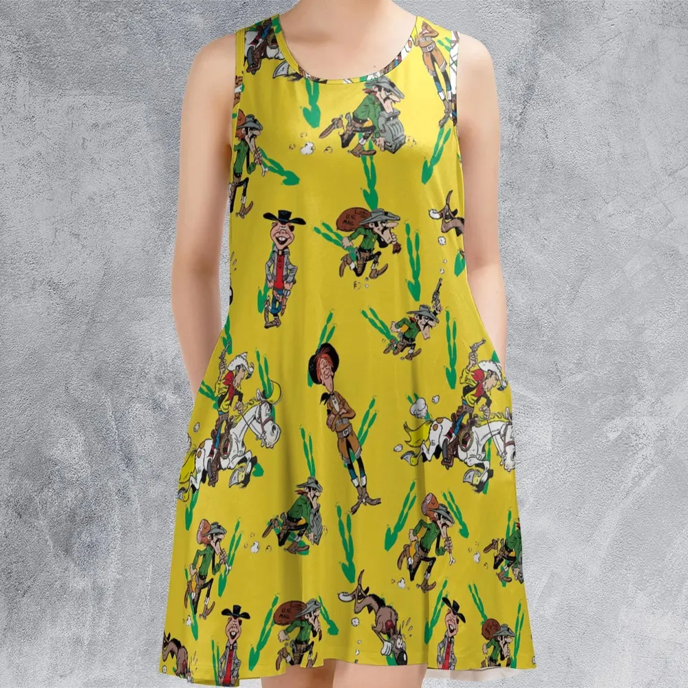 Dead End City Lucky Luke Sleeveless Dress - 2