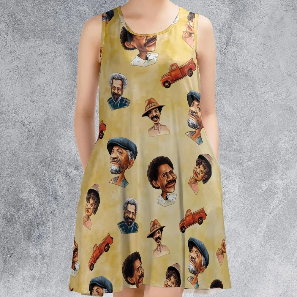 Sanford and Son Characters Sleeveless Dress - 2