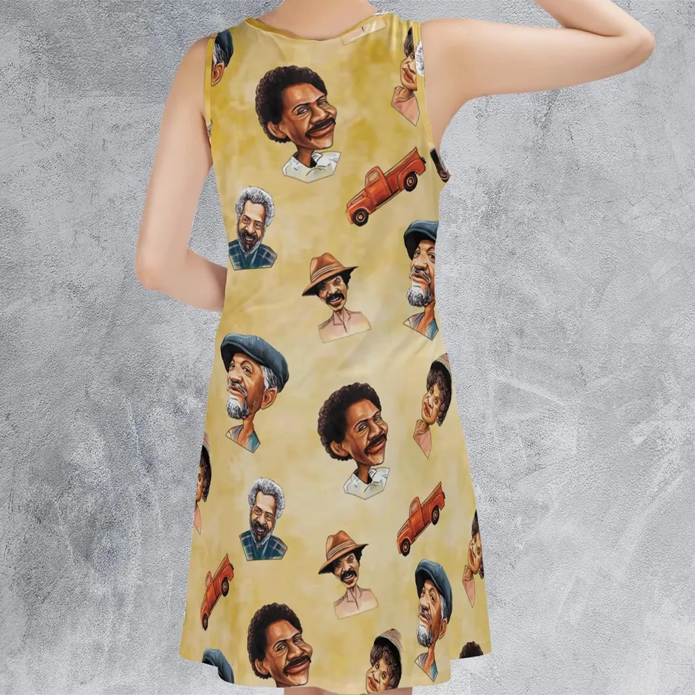 Sanford and Son Characters Sleeveless Dress - 3