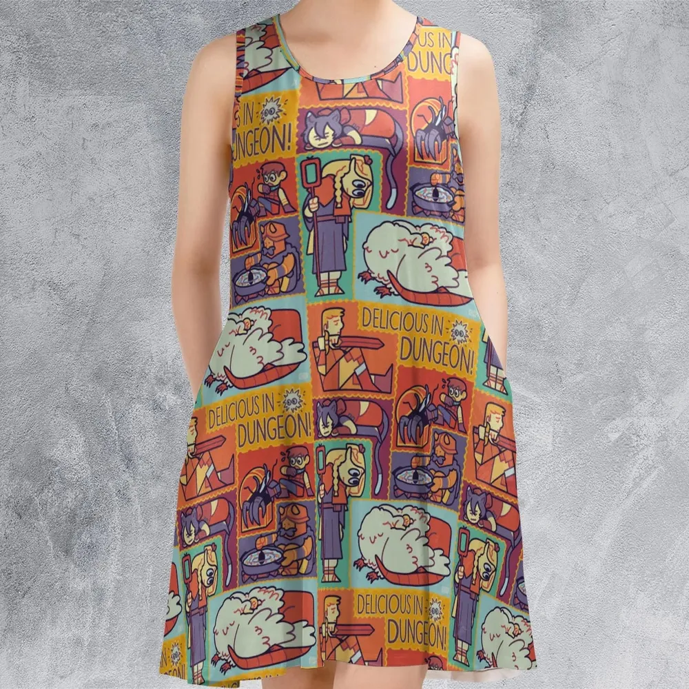 Delicious In Dungeon Sleeveless Dress - 2