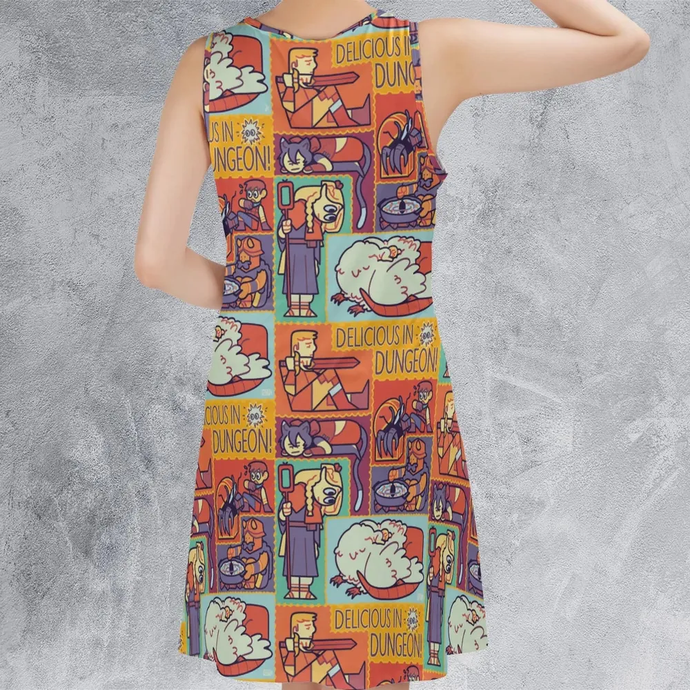 Delicious In Dungeon Sleeveless Dress - 3