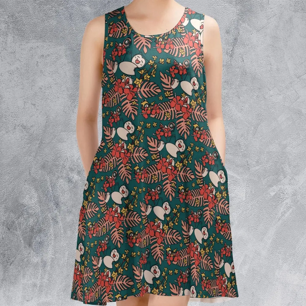 Snap Snorlax Pokemon Sleeveless Dress - 2
