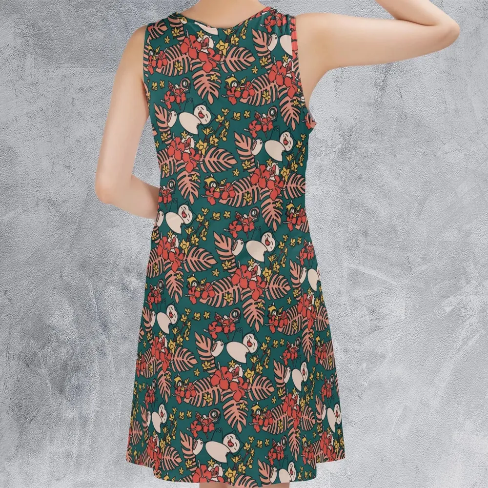 Snap Snorlax Pokemon Sleeveless Dress - 3