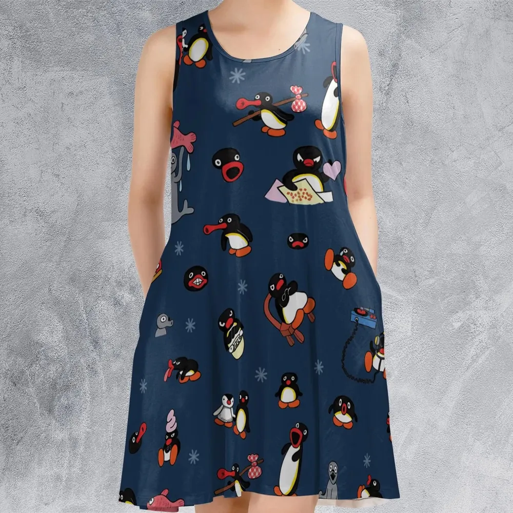 Noot Noot Pingu Sleeveless Dress - 2