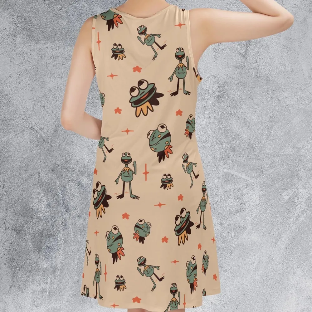 Kermit The Frog Doodles Sleeveless Dress - 3