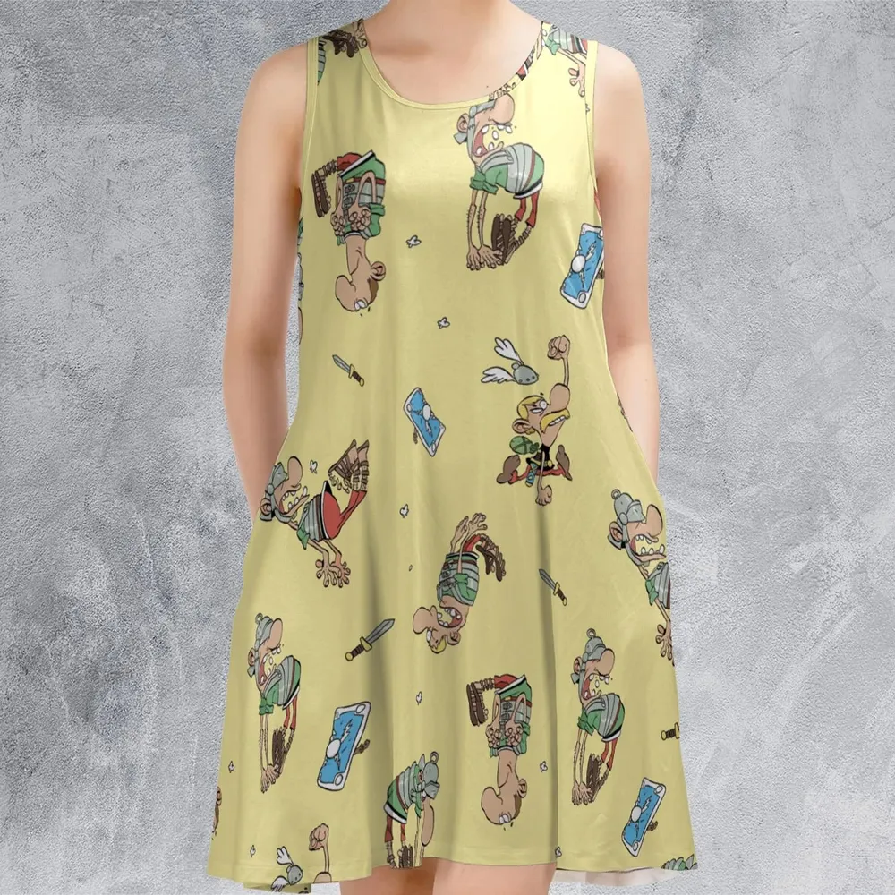 Gaulish Goodness Asterix Sleeveless Dress - 2