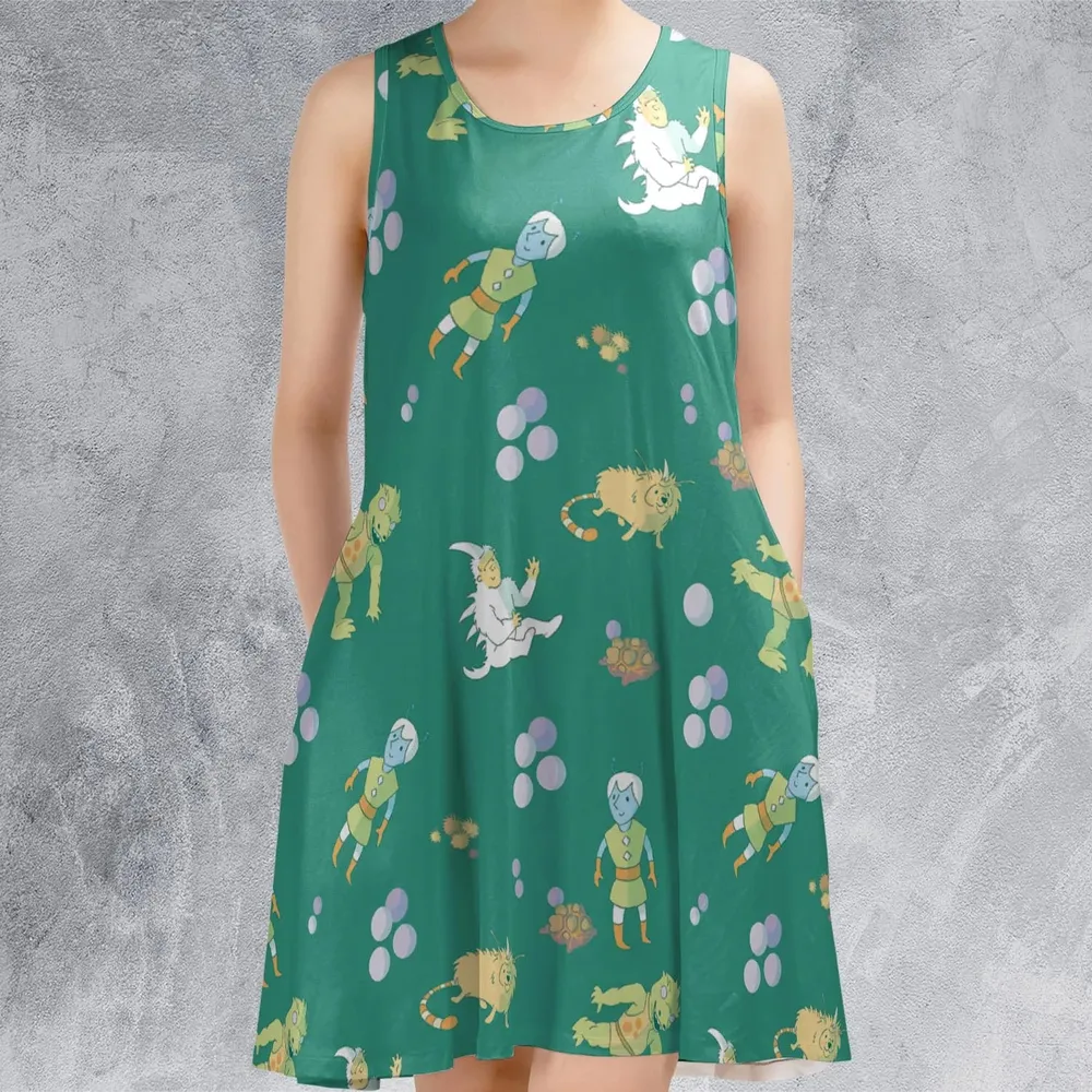 Gorn Alien Star Trek Sleeveless Dress - 2