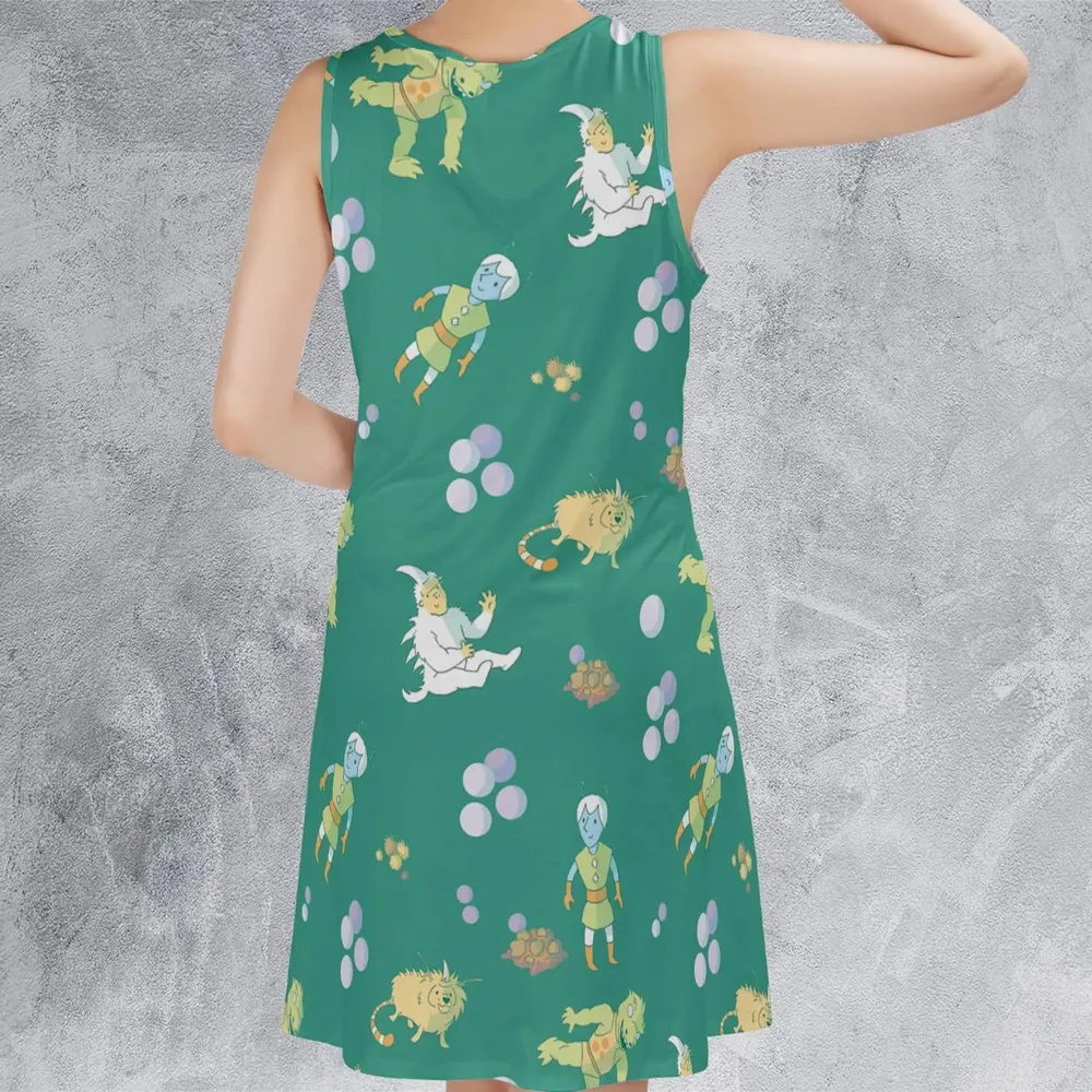 Gorn Alien Star Trek Sleeveless Dress - 3
