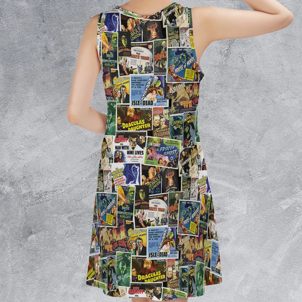 Vintage Horror Sleeveless Dress - 2