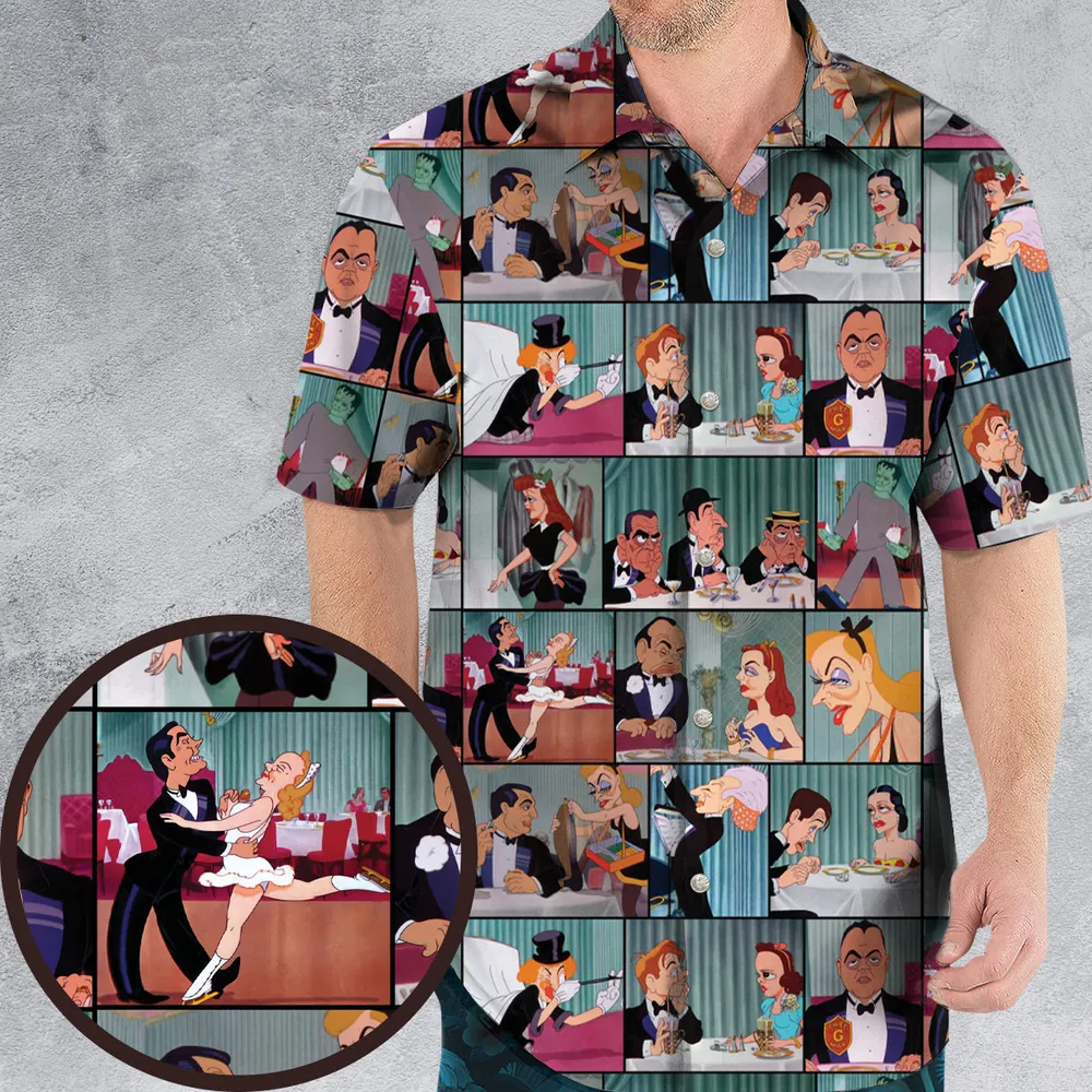 Hollywood Steps Out Hawaiian Shirt - 1