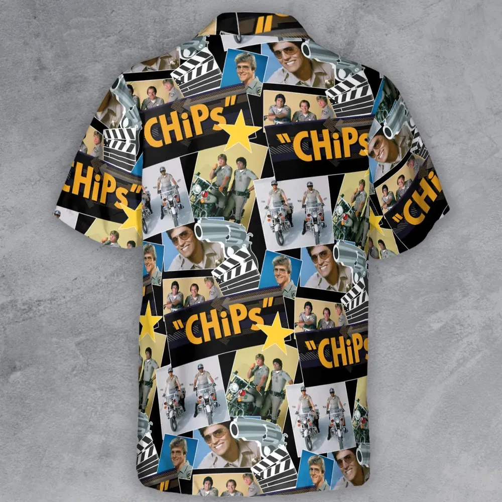 70s Flashback Chips Button Down Shirt - 3