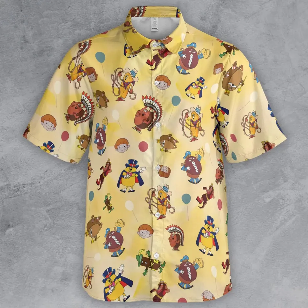 Hostess Gang Mascot Characters Button Down Shirt - 2