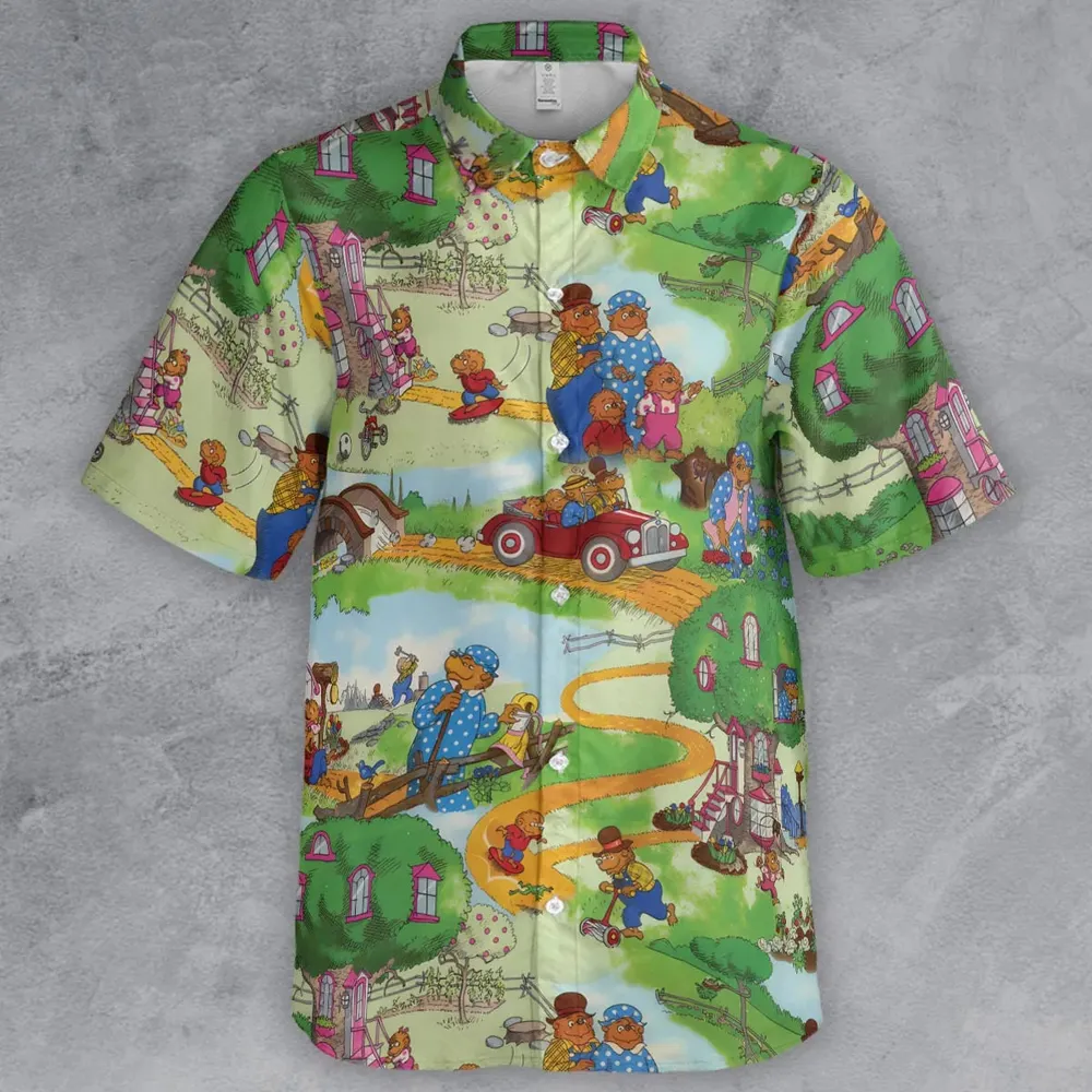 A Big Treehouse Berenstain Bears Button Down Shirt - 2