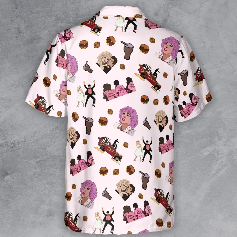 Summer Nights Grease Button Down Shirt - 3