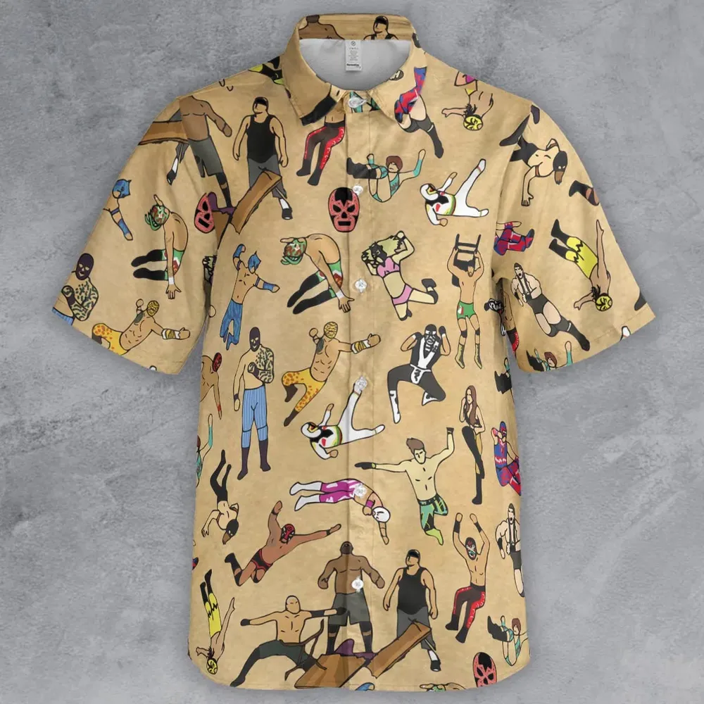 Lucha Undergound Button Down Shirt - 2