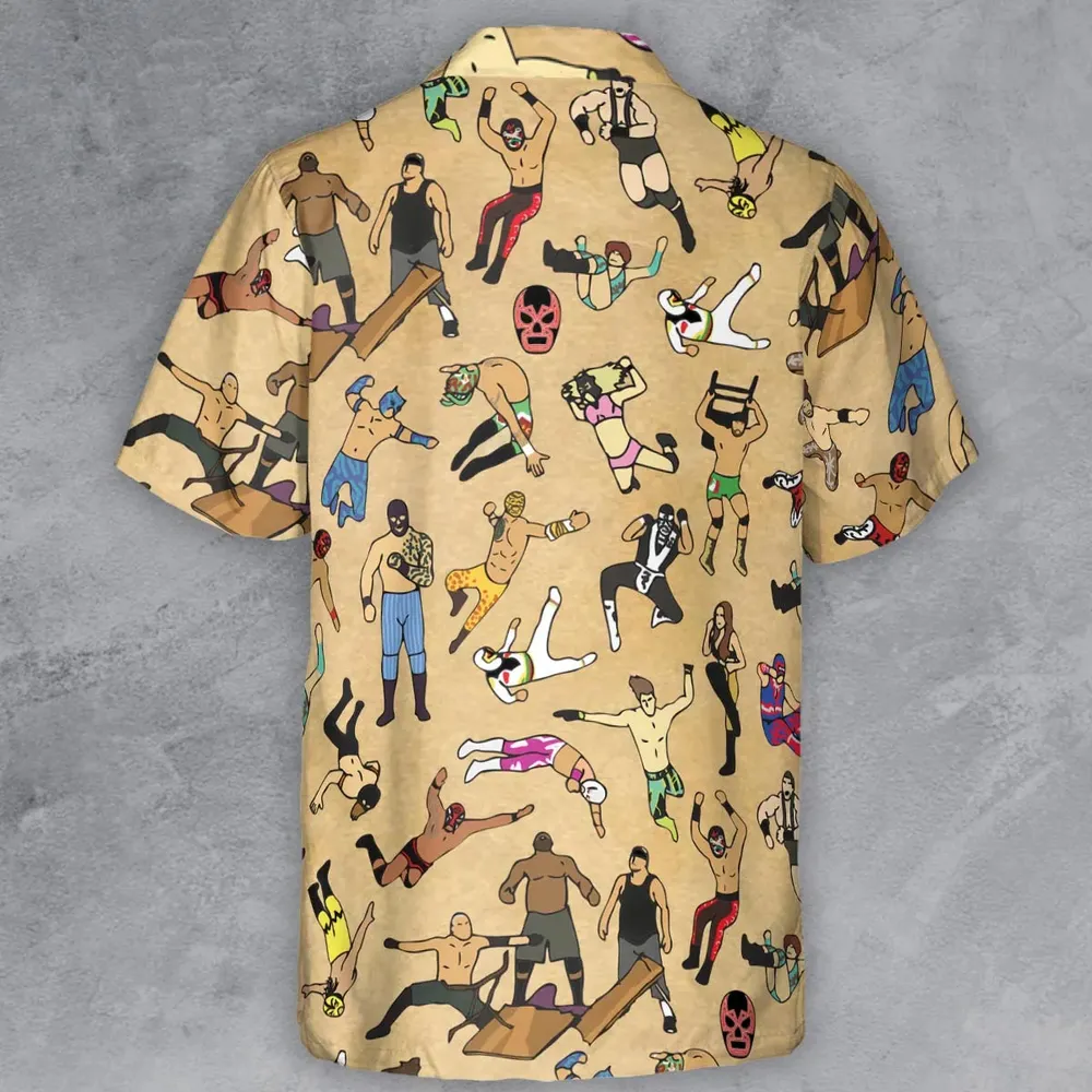 Lucha Undergound Button Down Shirt - 3