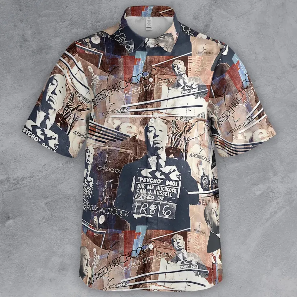 Alfred Hitchcock Aesthetic Button Down Shirt - 2