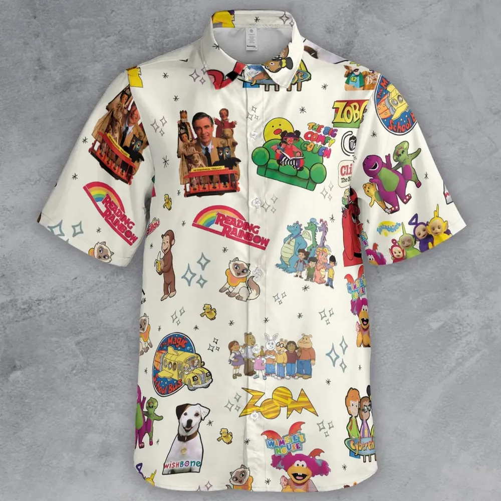 If You Were A PBS Kid Button Down Shirt - 2
