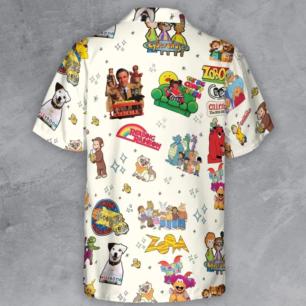 If You Were A PBS Kid Button Down Shirt - 3