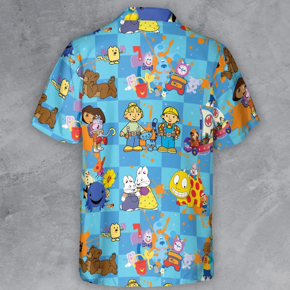 90s cartoon Nostalgic Button Down Shirt - 3