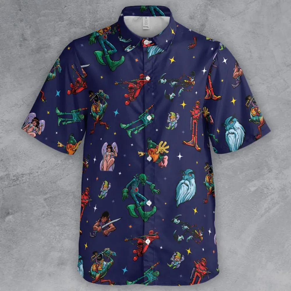 Wizard Characters Button Down Shirt - 2