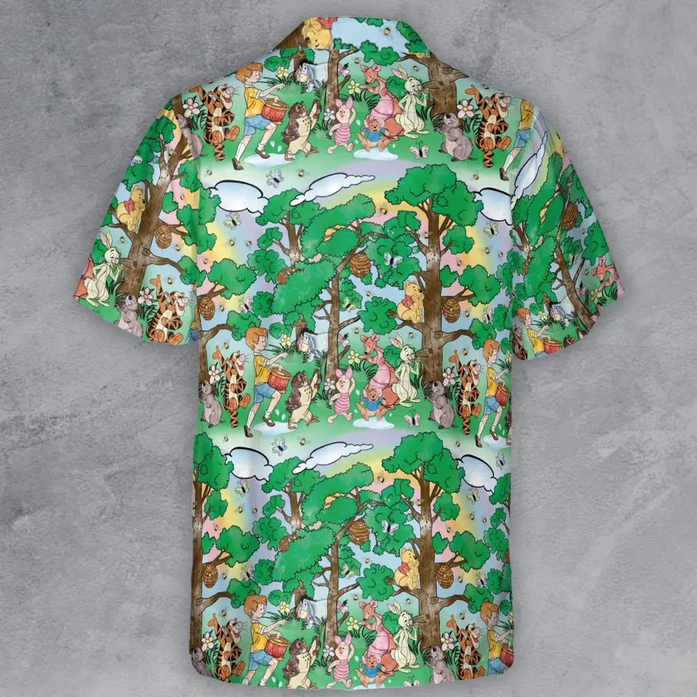 Bear and Friends Winnie the Pooh Button Down Shirt - 3