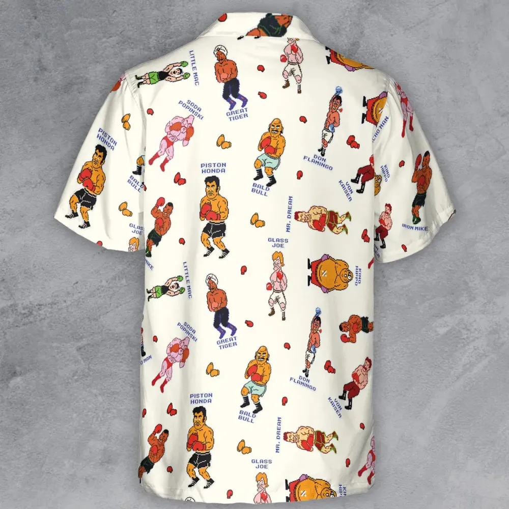 Retro Game Punch Out Button Down Shirt - 3