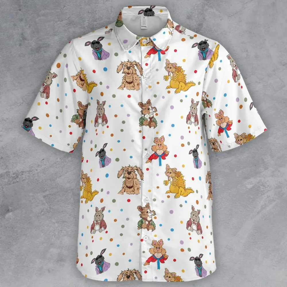 Tale of the Bunny Picnic Characters Button Down Shirt - 2