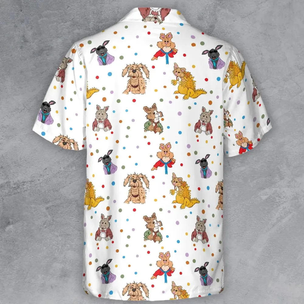 Tale of the Bunny Picnic Characters Button Down Shirt - 3