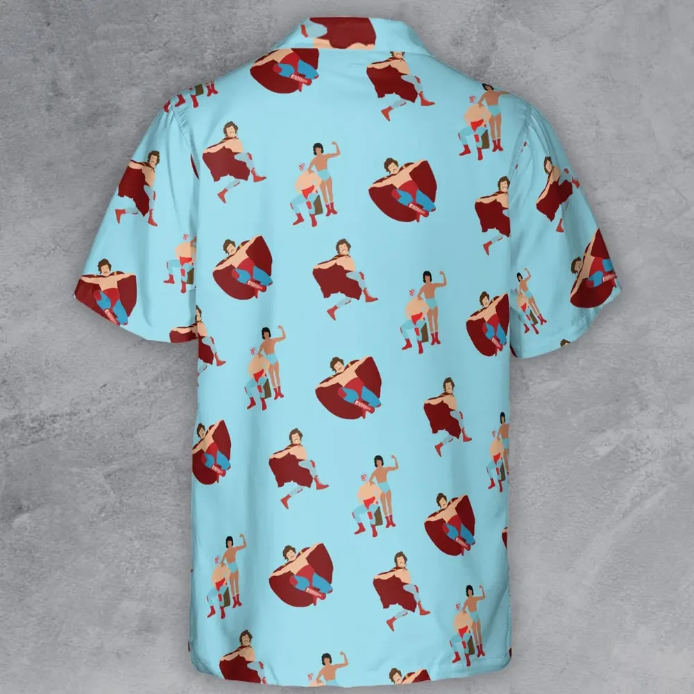 Wrestle Style Nacho Libre Button Down Shirt - 3