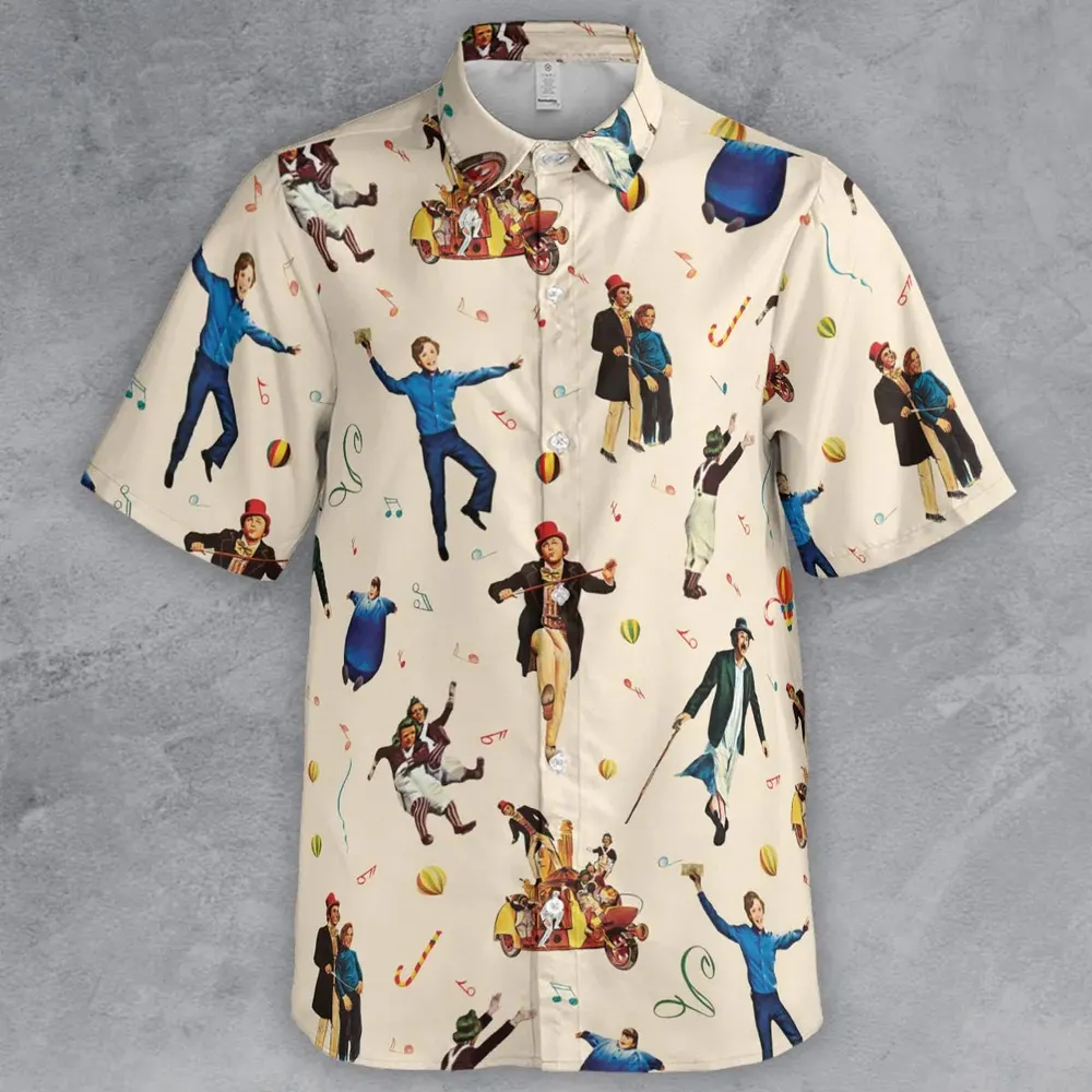 It's Scruumdidiyumptious Willy Wonka And Chocolate Factory Button Down Shirt - 2