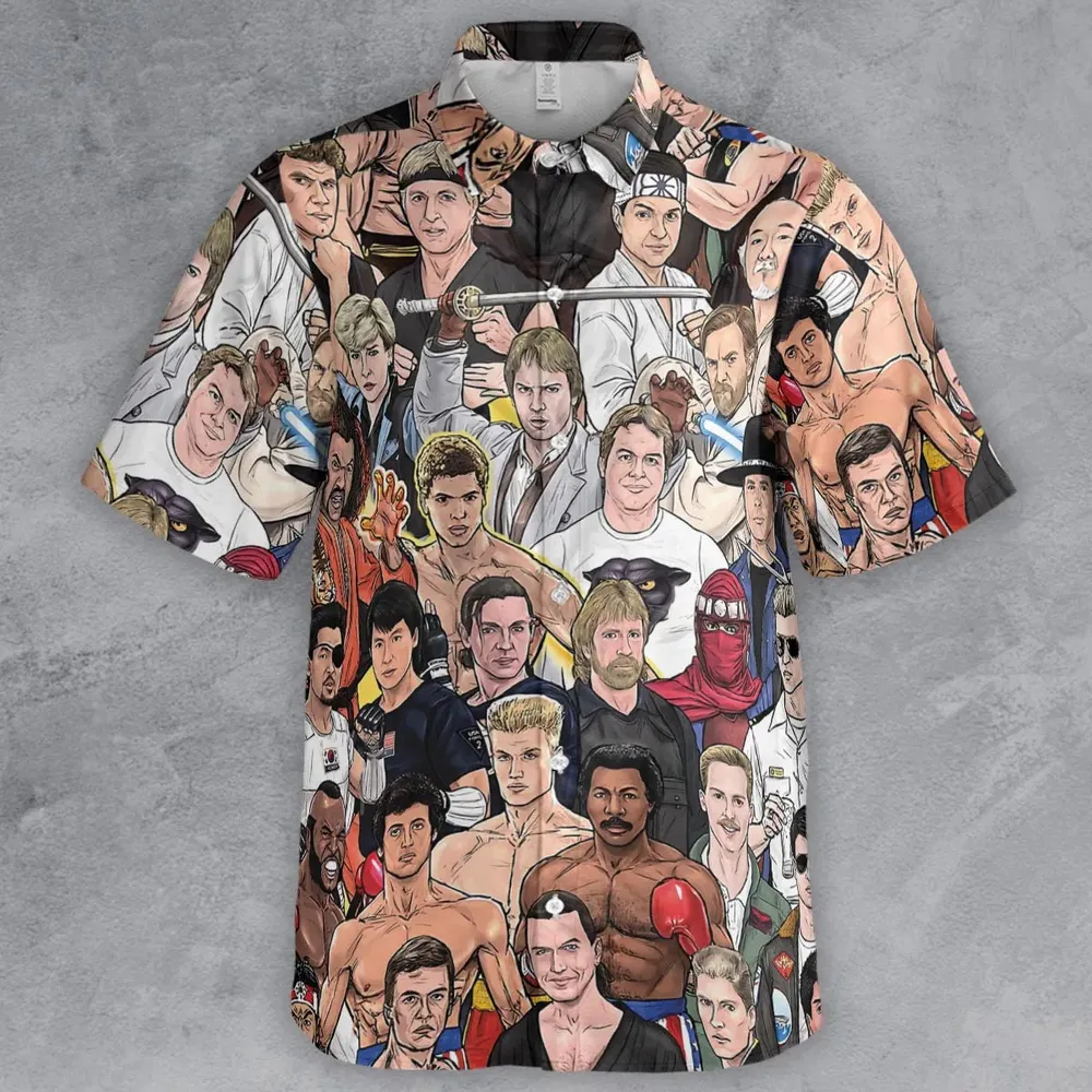 Martial Arts Stars Button Down Shirt - 2