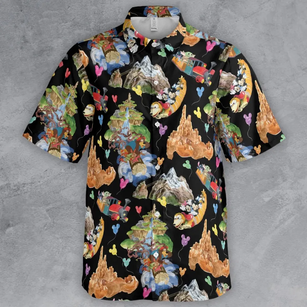 Mountain Magic Kingdom Parks Button Down Shirt - 2