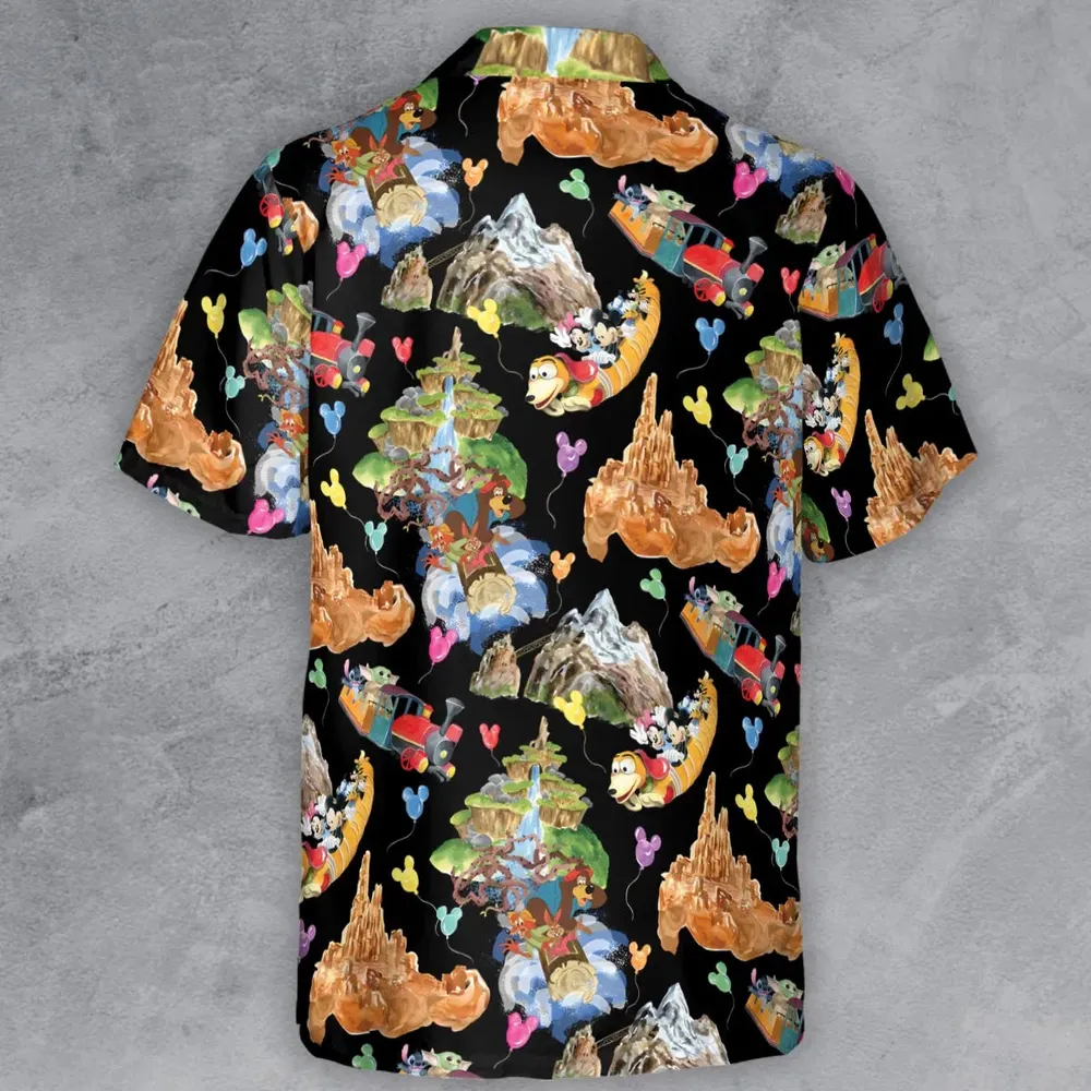 Mountain Magic Kingdom Parks Button Down Shirt - 3