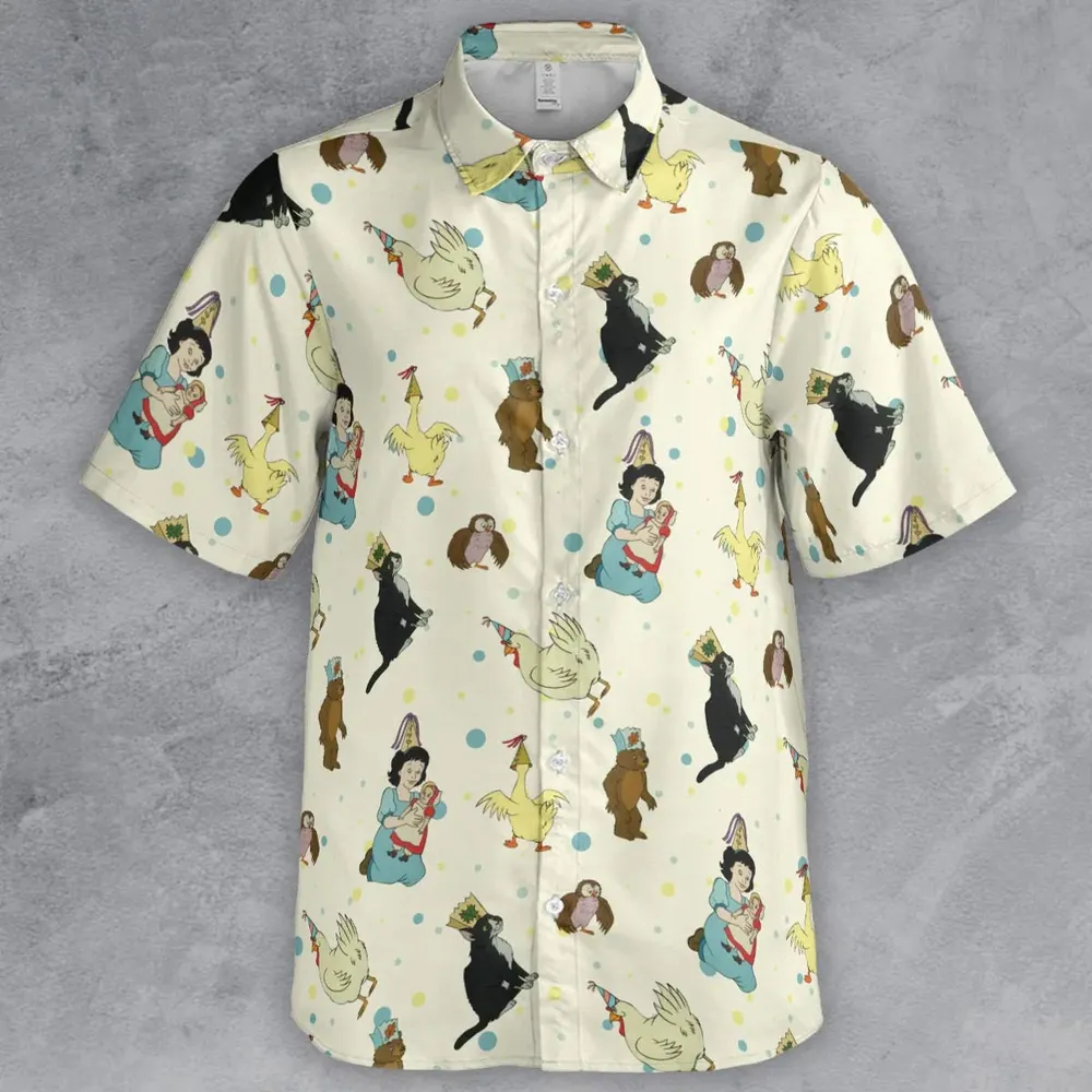 The Curious Cub and His Forest Friends Little Bear Button Down Shirt - 2