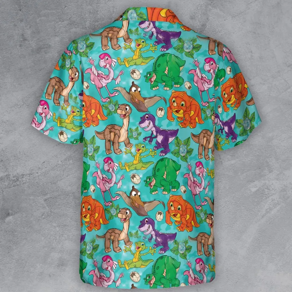 Squad Goals The Land Before Time Button Down Shirt - 3