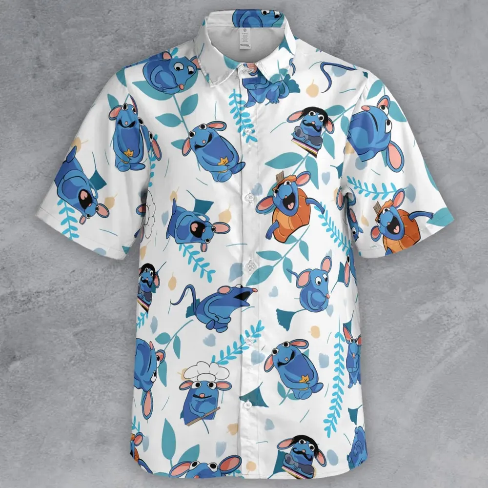 Cute Tutter Bear in the Big Blue House Button Down Shirt - 2